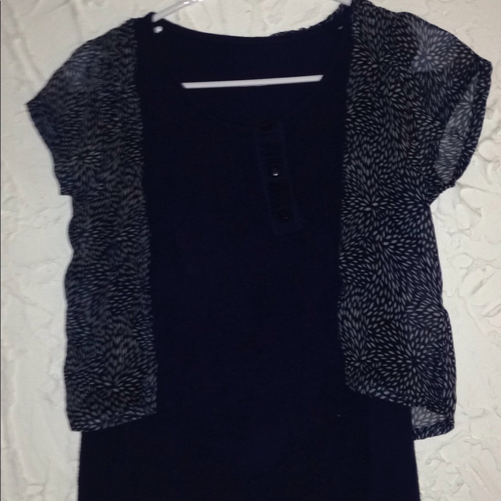 Navy blue cute top